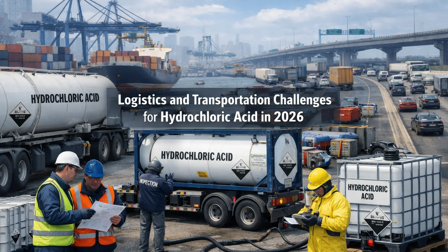Desafíos logísticos y de transporte del ácido clorhídrico en 2026