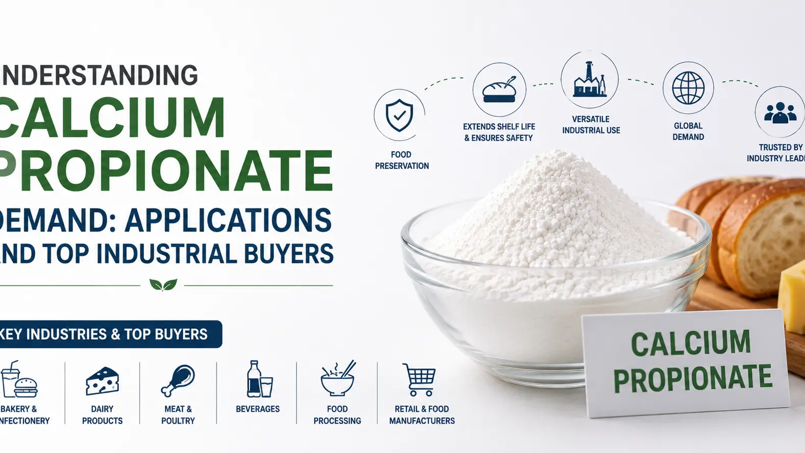 Understanding Calcium Propionate Demand: Applications and Top Industrial Buyers