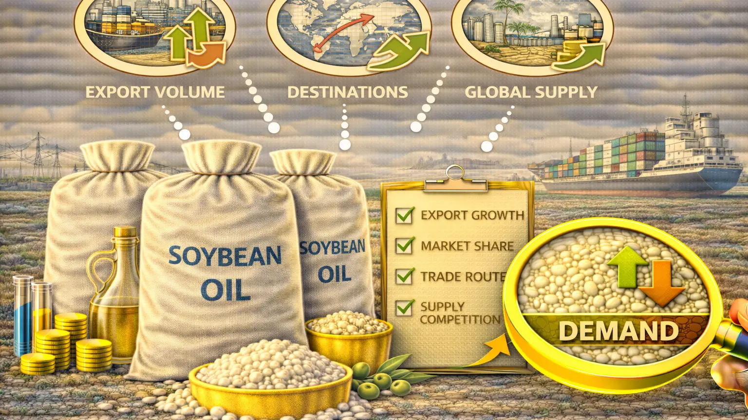 Lo que revela la actividad exportadora reciente sobre la demanda de aceite de soja