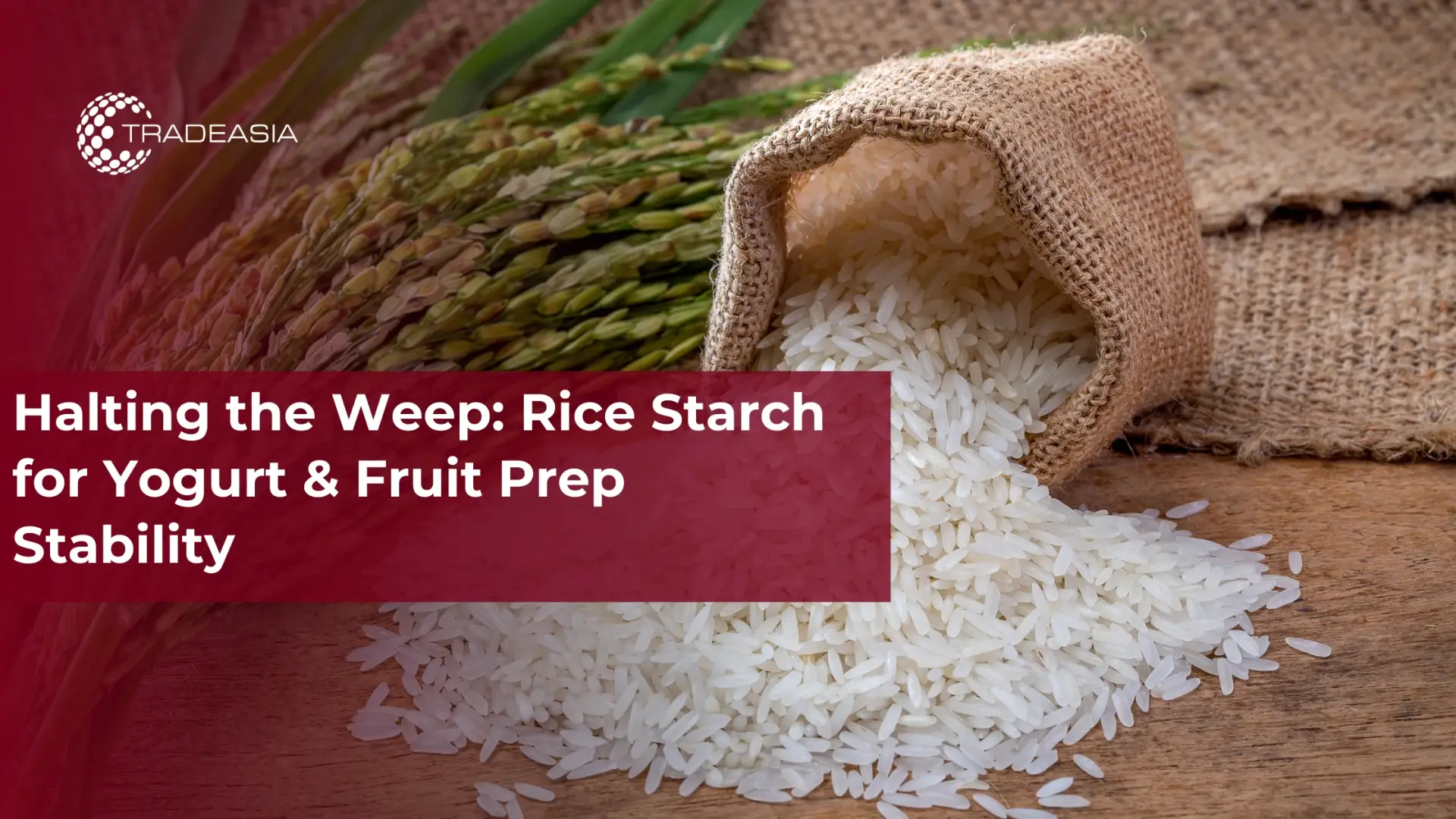 Detener el llanto: almidón de arroz para la estabilidad de la preparación de yogur y fruta